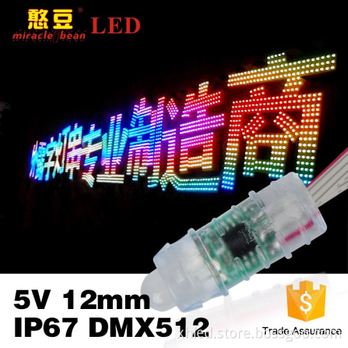 RGB Epista Waterproof Full Color Outdoor 12mm DC5V IP67 Led IC DMX512 Controller LED Pixel